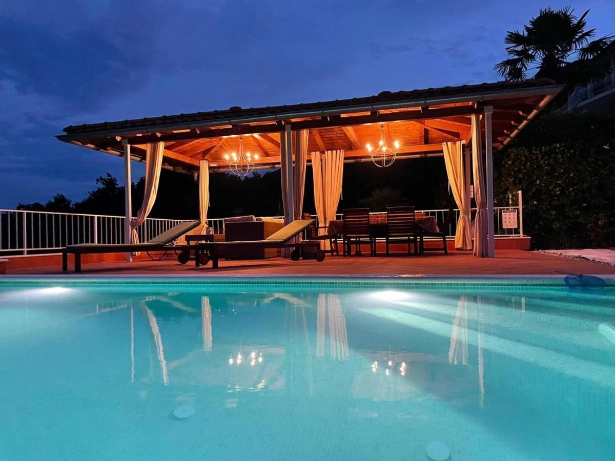 Villa Lovran - 150M To The Beach - Infinity Pool - Incredible Sea View - Fitness Room Exterior foto