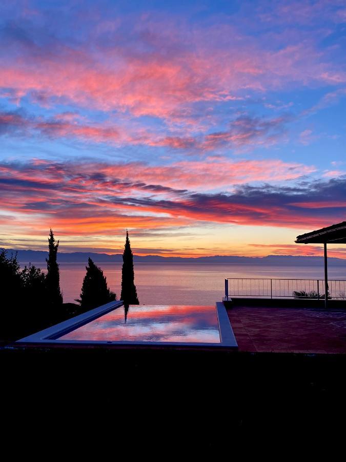 Villa Lovran - 150M To The Beach - Infinity Pool - Incredible Sea View - Fitness Room Exterior foto